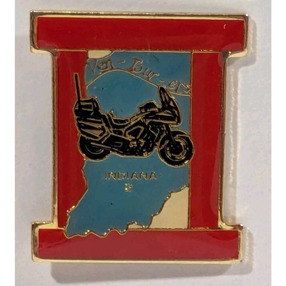 HSTA pin Indiana chapter 2 motorcycle member Honda sport touring vintage